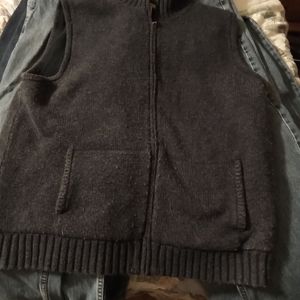 LL Bean Men's Vest Sweater size xl Grey